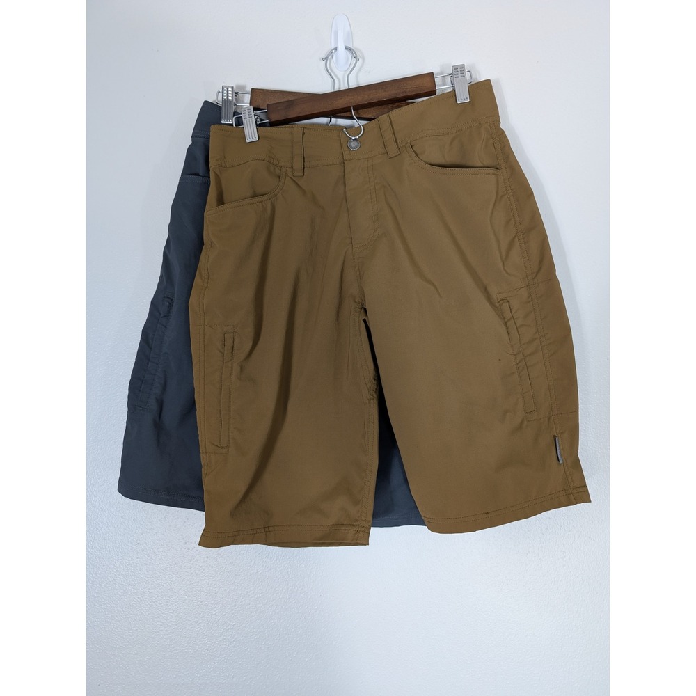 Club Ride Mens Medium Mountain Bike Shorts Brown Tech Cycling Cargo Pockets